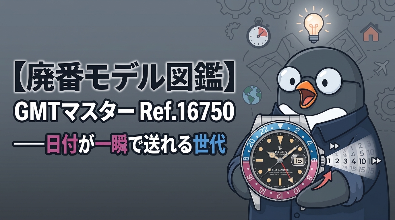 【廃番モデル図鑑】GMTマスター Ref.16750——日付が一瞬で送れる世代