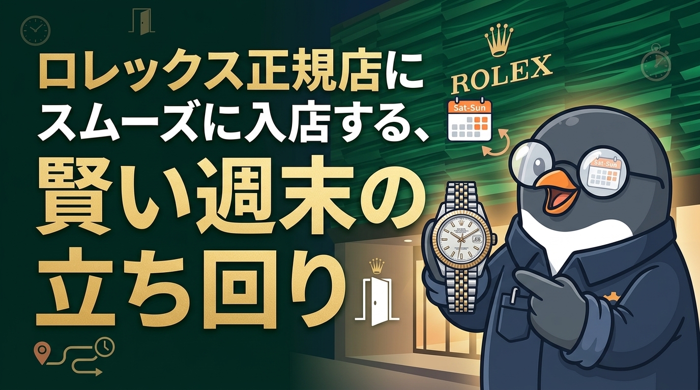 ロレックス正規店にスムーズに入店する、賢い週末の立ち回り