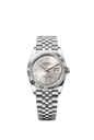 Datejust Ref. 126234 Diamond-set Silver Roman